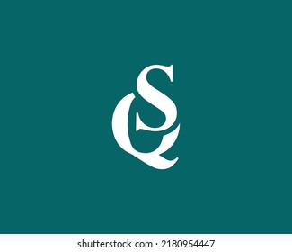 QS SQ logo design vector template