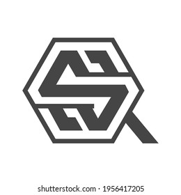 Logo de QS o SQ y diseños de iconos