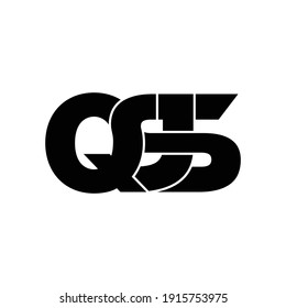 QSJ letter monogram logo design vector