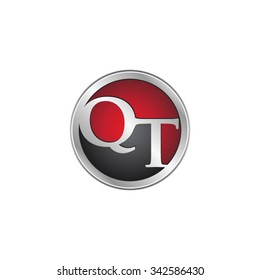 QT initial circle logo red