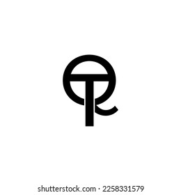 QT-Anfangsbuchstaben Monogramm Logo-Design