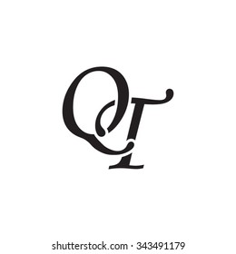 Qt Initial Monogram Logo Stock Vector (Royalty Free) 343491179 ...