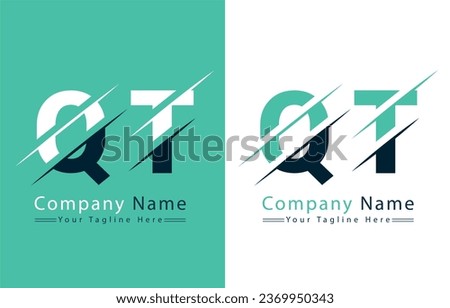 QT Letter Logo Vector Design Template Elements