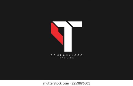 QT, TQ, Abstract initial monogram letter alphabet logo design