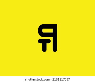 QT TQ logo design vector template