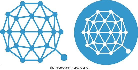 Qtum coin crypto currency vector logo set