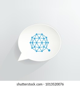 Qtum Cryptocurrency Speech Bubble