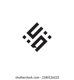 QU abstract geometric concept logo in high quality professional design that will be best for street style