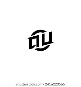 QU initial game logo, banner design for your e-sports or streaming team