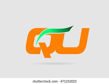 QU letter logo
