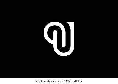 QU letter logo design on luxury background. UQ monogram initials letter logo concept. QU icon design. UQ elegant and Professional white color letter icon design on black background.