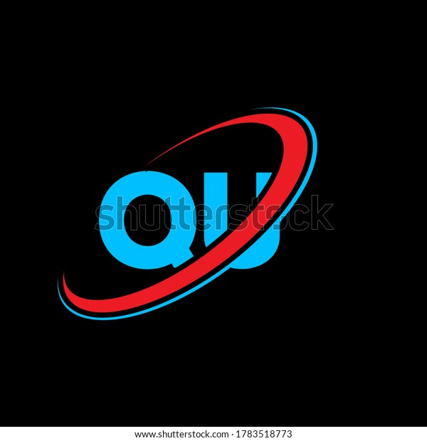 Qu Q U Letter Logo Design Stock Vector (Royalty Free) 1783518773 ...