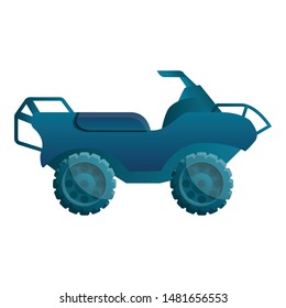 Quad bike icon. Cartoon of quad bike vector icon for web design isolated on white background