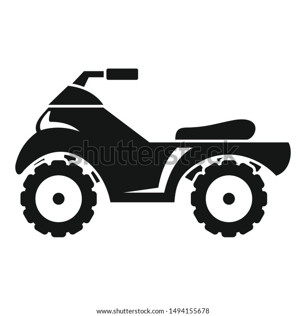 Quad bike icon.\
Simple illustration of quad bike vector icon for web design\
isolated on white\
background