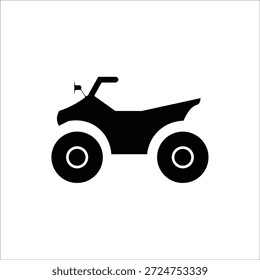 Iconos de la bici del quad. Vector sólido simple