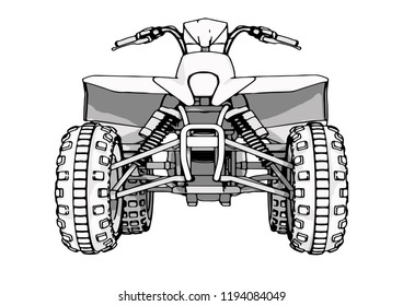 quad bike vector