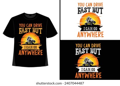 Quad Bike, xtreme ATV,  d esert adventure, off road adventure,bike creative t-shirt design, t-shirt print,Typography t- shirt design.