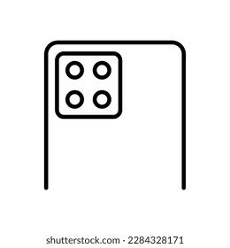 Quad Camera icon vector illustration on white background..eps