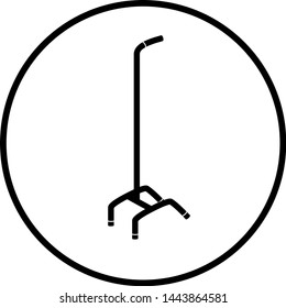 quad cane mobility device symbol