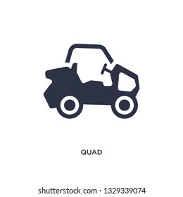 quad icon. Simple element illustration from free time concept. quad editable symbol design on white background. Can be use for web and mobile.