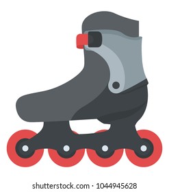 Quad roller skates represent skating game