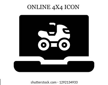 Quad search icon. Editable Quad search icon for web or mobile.