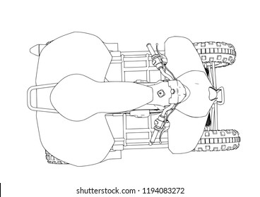 quad sketch vector