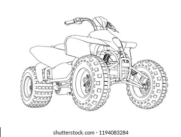 quad sketch vector