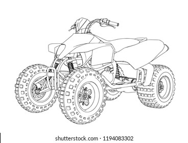 quad sketch vector