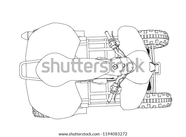 Quad Sketch Vector Stock Vector (Royalty Free) 1194083272 | Shutterstock