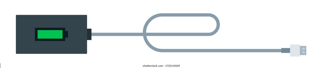 Quadcopter Charger Drone vector icon flat isolated.