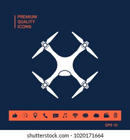 Quadcopter, drone icon Quadcopter, drone icon