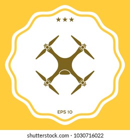 Quadcopter, drone icon