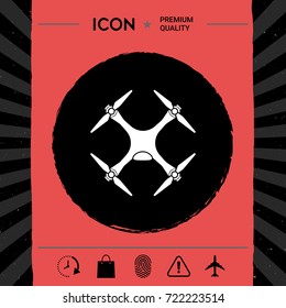 Quadcopter, drone icon