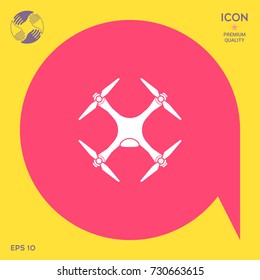 Quadcopter, drone icon