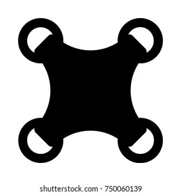 quadcopter drone on isolated background