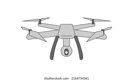 quadcopter flying drone. unmanned aerial vehicle