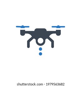 Quadcopter-Symbol (einfache Vektorgrafik)