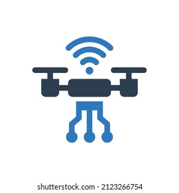 Icono Quadcopter - Icono de dron inteligente