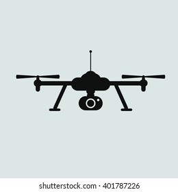 Quadcopter vector icon