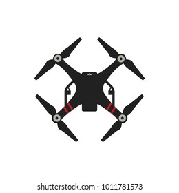 Quadcopter vector logo. Drone symbol modern, simple, vector, icon for website design, mobile app, ui. Vector Illustration