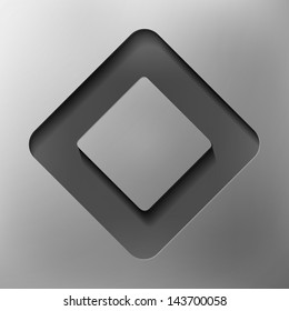 quadrangle, abstract icon, vector style