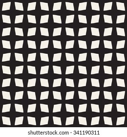 Quadrangle abstract seamless pattern. Fashion graphics background design. Modern stylish texture for prints, textiles, apparel. Monochrome template for wrapping, wallpaper, website, blog, etc. VECTOR
