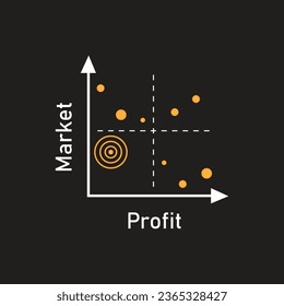 quadrant-Konzeptdiagramm-Logo-Abbildung