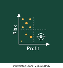 ilustración de logotipo de diagrama de concepto cuadrático