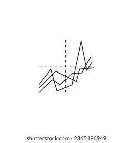 quadrant concept  diagram  logo illustration