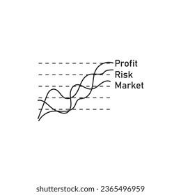 quadrant concept  diagram  logo illustration