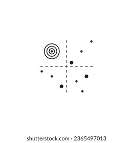 ilustración de logotipo de diagrama de concepto cuadrático