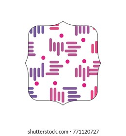 quadrate with abstract geometric style background