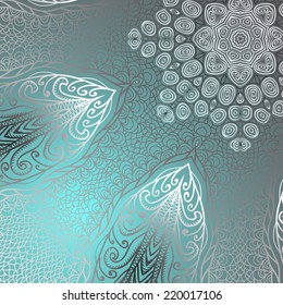 Quadrate bright blue and grey pattern for design